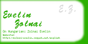 evelin zolnai business card